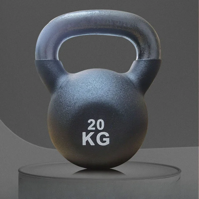Kettlebell - 18kg / 20kg 鉄製ケトルベル ボディビルディング筋力トレーニング器具 ジムウェイト