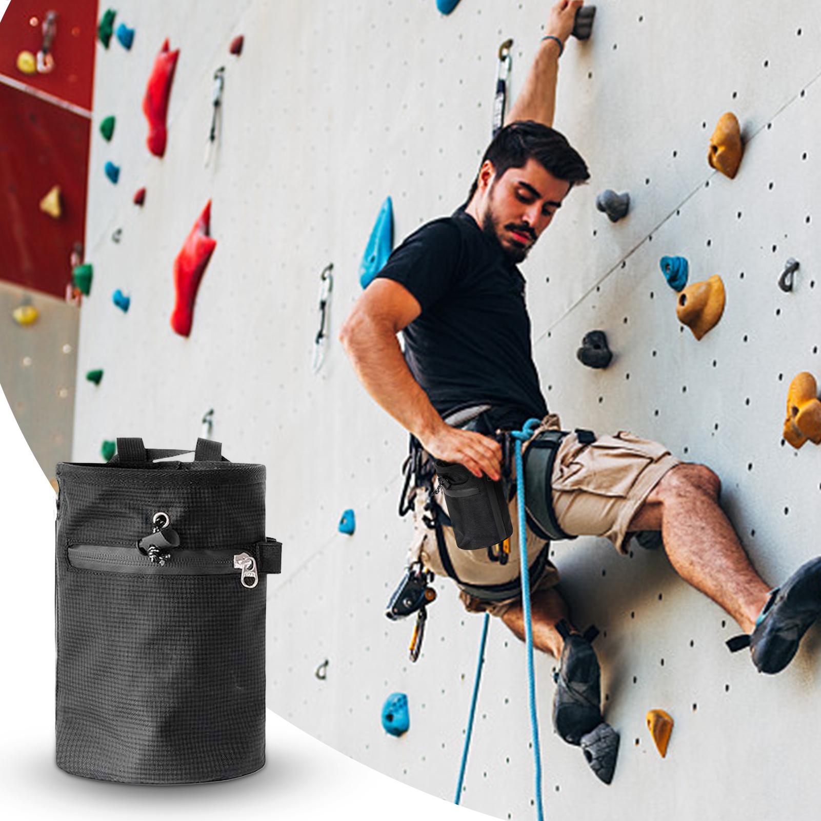 クライミングチョークバッグ防水調節可能なウエストベルトパウダ - Chalk Bag のレビューと価格