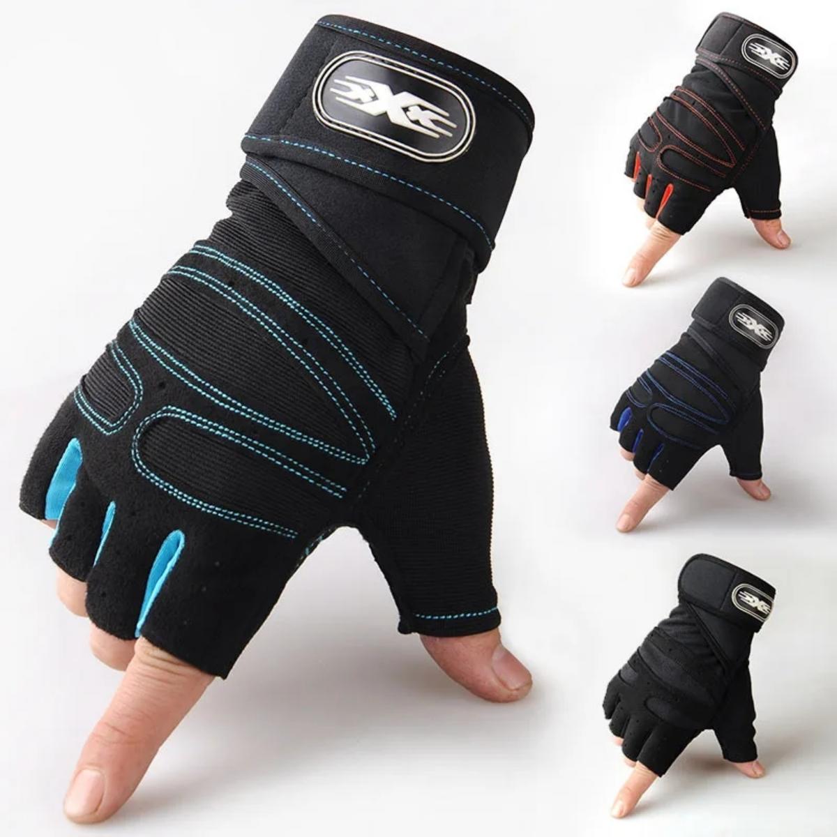 フィットネス重量挙げリストバンド手袋ジム手袋男性女性ボディビ - Weightlifting Gloves のレビューと価格