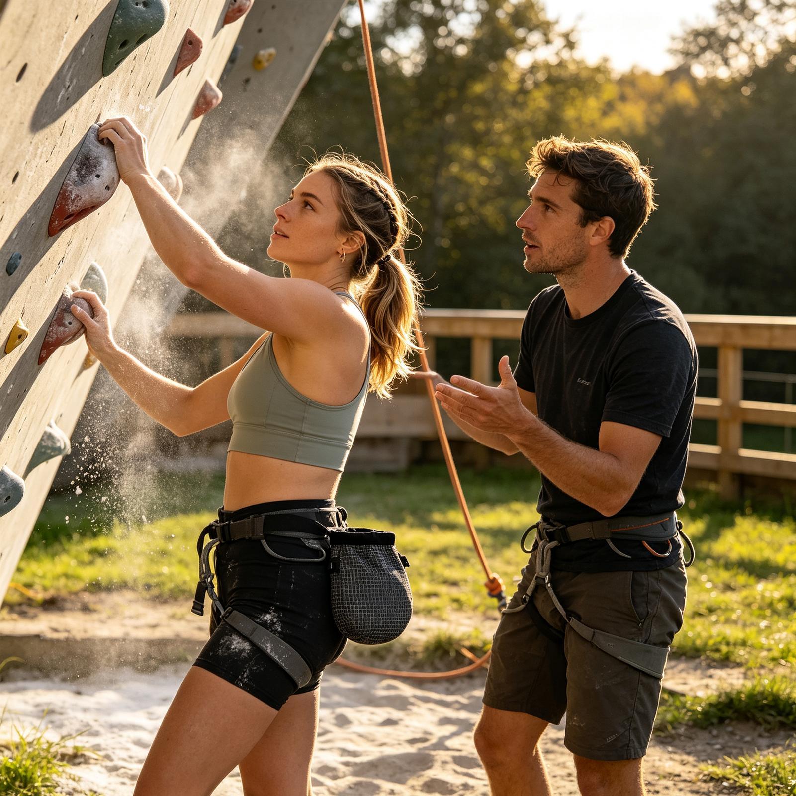 調節可能なベルト付きロッククライミングチョークバッグ 防水軽 - Chalk Bag のレビューと価格